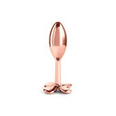 Rear Assets Clover Rose Gold Metal Butt Plug 