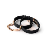 Crave ID Cuffs restraints in Black/Rose Gold