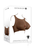 Gender X Undergarments Plate E-Cup Silicone Dark comes with vibrating finger ring