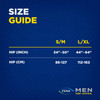SCA TENA For Men - Absorbent Protective Undergarment size guide