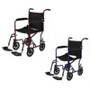 Medline - Aluminum Transport Chair (8" Wheels) Front View Medline - Aluminum Transport Chair (8" Wheels) Front View