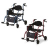 Medline - Combination Rollator/Transport Chair Front View Medline - Combination Rollator/Transport Chair Front View