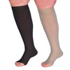 Jobst Opaque - Women's Full Calf Knee High 20-30mmHg Compression Support Stockings (Open Toe) Full Length View
