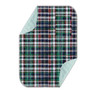 Beck's Classic Reusable Underpad, Highland Blue Plaid Top View