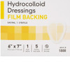 Hydrocolloid Dressing McKesson 6 X 7 Inch Sacral Dressing Close-Up
