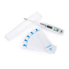 Digital Stick Thermometer McKesson Oral / Rectal / Axillary Probe Handheld shown with probe covers