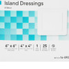 McKesson Adhesive Island Dressing  6 X 6 Inch close-up of box information