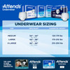 Attends Pull-On Underwear, Unisex, Maximum size chart