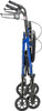 Drive 4 Wheel Rollator, Blue folded