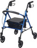 Drive 4 Wheel Rollator, Blue