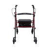 McKesson Lightweight Rollator, Red  front view