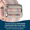 Posey Gait Belt, 70 Inch, Pastel buckle close-up
