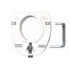 Drive 4-1/2 Inch Elongated Raised Toilet Seat with Arms - view of underside