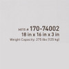 McKesson Gel Seat Cushion with Molded Foam, 18 x 16 x 3 label