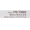 McKesson Gel Seat Cushion with Molded Foam, 18 x 16 x 2 label