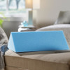 McKesson Foam Wedge Pillow, Small - 8 x 18 x 8 Inch in home setting