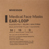 McKesson Medical Face Mask, Pleated With Earloops, Yellow - Level 1 Case Close-Up