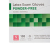McKesson Confiderm Latex Exam Glove close-up of box