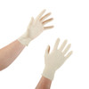 McKesson Confiderm Latex Exam Glove, Non-Textured on hands