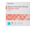 McKesson Stretch Vinyl Exam Glove close-up of box