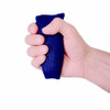 Skil-Care Finger Contracture Cushion, Blue in use