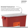 McKesson Prevent Red Sharps Container, 3 gallon - lid details