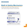 McKesson Push Button Safety Lancets, 28 Gauge - safety features