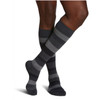 SIGVARIS Microfiber Patterns 20-30mmHg Short Length - Men - Graphite Stripe