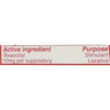Magic Bullet Suppository - 10mg Bisacodyl active ingredients view