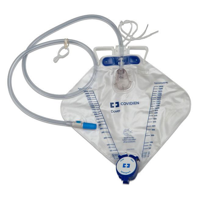 Covidien Dover - 2000ml Urine Bag with Anti-Reflux Valve and