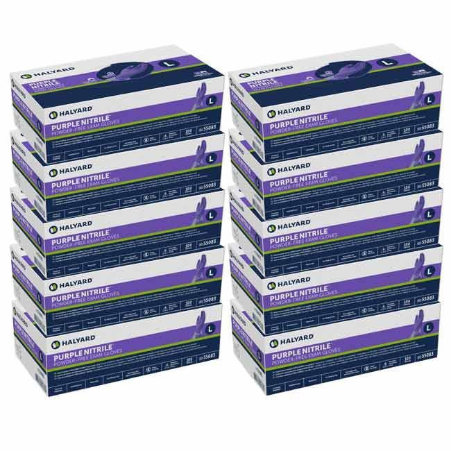Kimberly-Clark Halyard - Purple Nitrile Exam Gloves