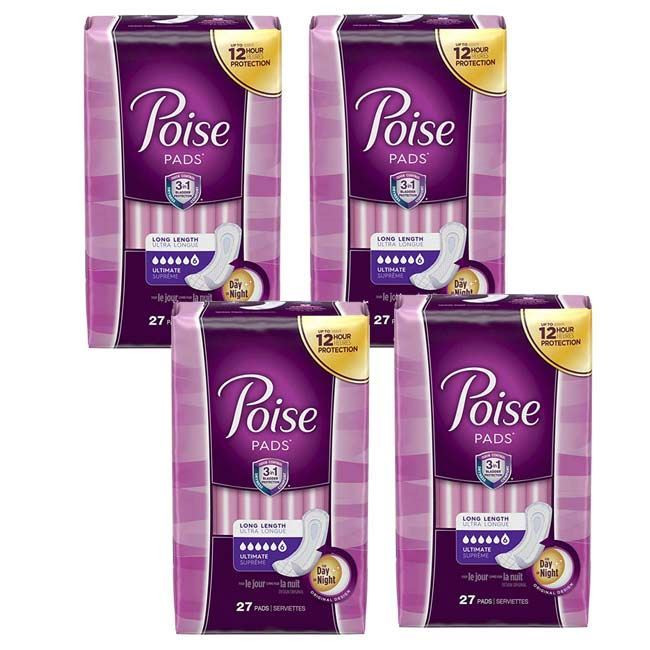 poise personal lubricant review Poise Moderate Pads - Long, Regular Length main image 1