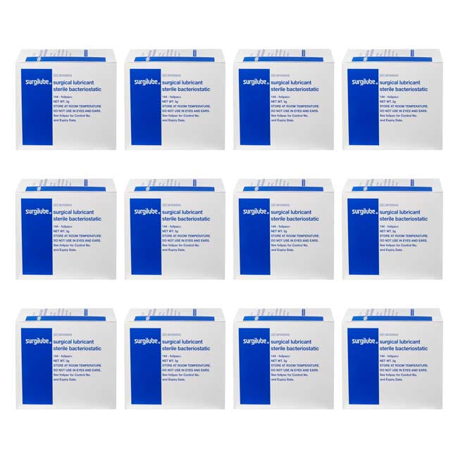 Surgilube Surgical Lubricant Packets - Sterile, Water-Soluble Lubricating  Jelly