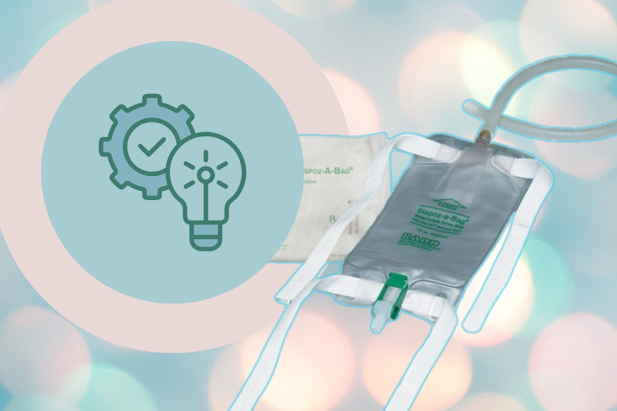 Bard Dispoz A Bag with Flip Flo Valve Instructions