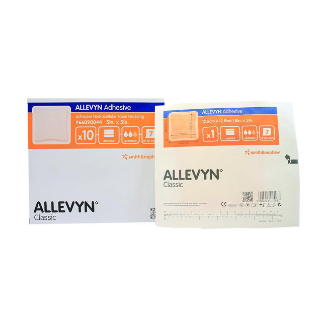 Allevyn Adhesive Foam Dressing 5 inch x 5 inch - Box of 10