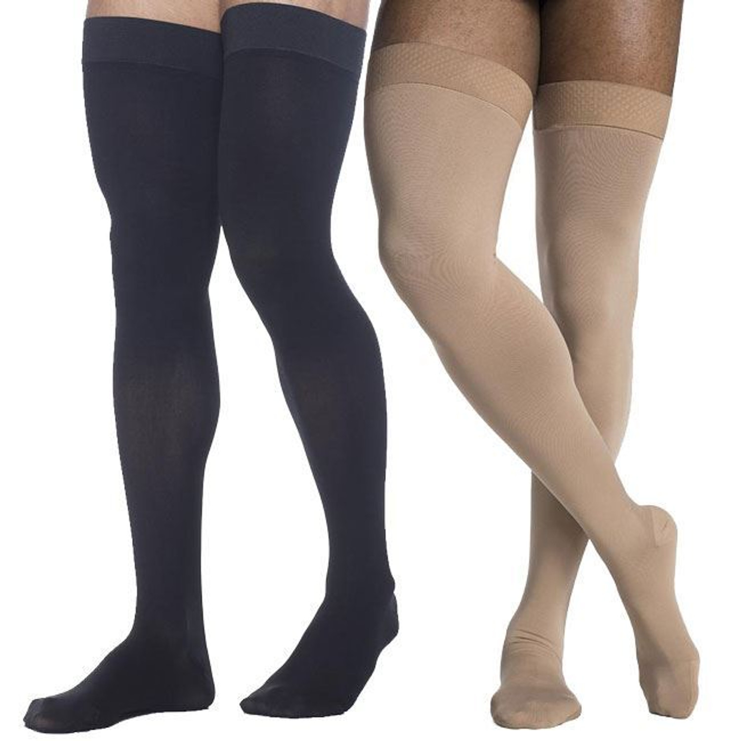Sigvaris Microfiber Medical Legwear - Men's Thigh High 20