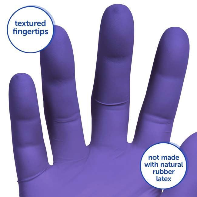 Kimberly-Clark Halyard - Purple Nitrile Xtra Extended Cuff Exam Gloves