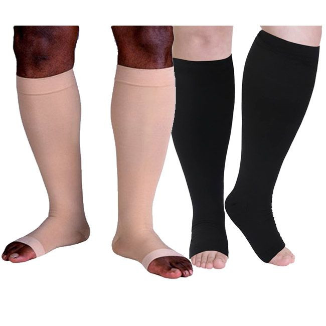Jobst Relief Full Calf Knee High 20-30mmHg Compression Support Stockings (Open Toe)