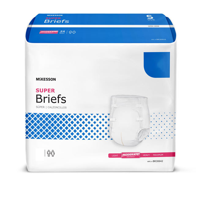 McKesson Unisex Adult Incontinence Brief Disposable Adult Diaper