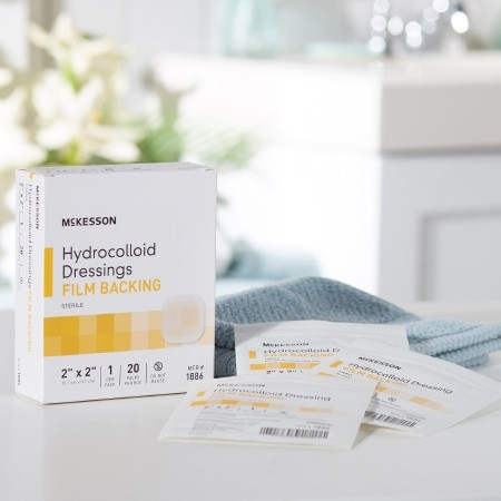Hydrocolloid Dressing McKesson 2 X 2 Inch Square