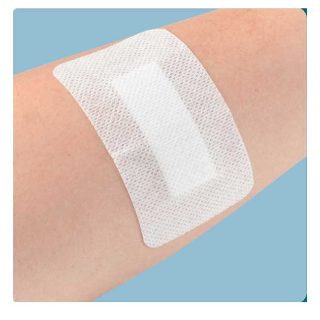 island dressing wound Adhesive Island Non-Woven Fabric Dressing (10cm x 25cm)