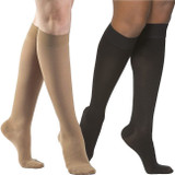 Sigvaris Opaque - Women's Calf 20-30mmHg Compression Support Socks (Grip Top) Full Length View