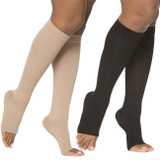 Sigvaris Opaque- Calf 20-30mmHg Compression Support Socks (Open Toe) Full Length View