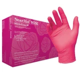 Sempermed StarMed Rose - Pink Nitrile Exam Gloves Box View