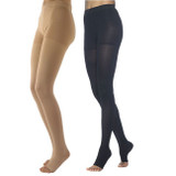 Sigvaris Dynaven Medical Legwear - Women's 30-40mmHg Compression Pantyhose (Open Toe) Full Length View