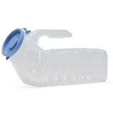 Medline - Autoclavable Male Portable Urinal with Cover Side View