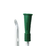 BD Intermittent Coude 16" Catheter Funnel End and Tip View