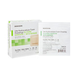 McKesson Lite Hydrocellular Thin Foam Dressing 3 X 3 Inch With Silicone Gel Adhesive