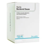 DermaRite® Bordered Gauze Adhesive Dressing 4 X 10 Inch box