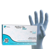 Innovative NitriDerm - Ultra Blue Synthetic Nitrile Exam Gloves Box View